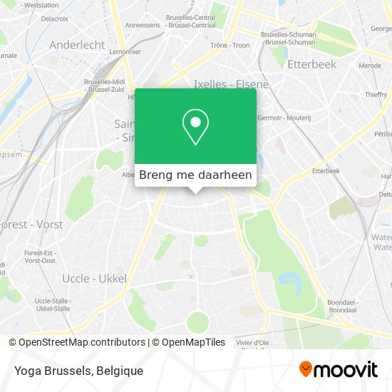 Yoga Brussels kaart