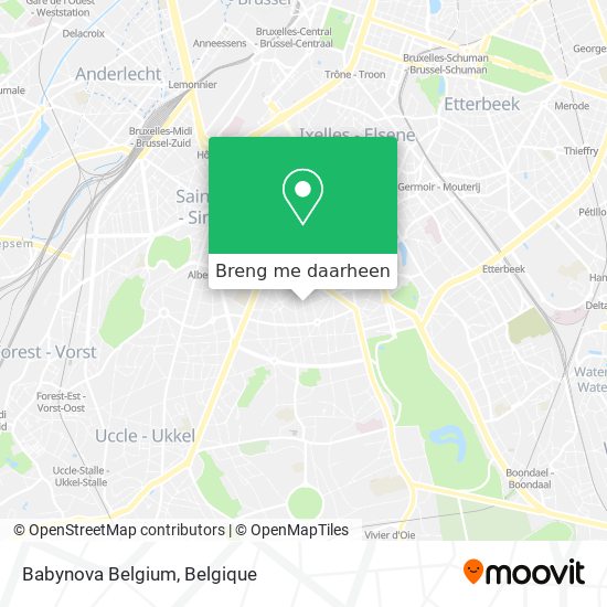 Babynova Belgium kaart