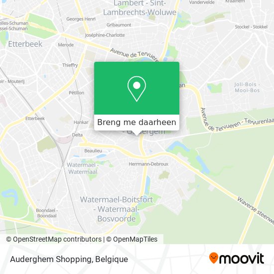 Auderghem Shopping kaart