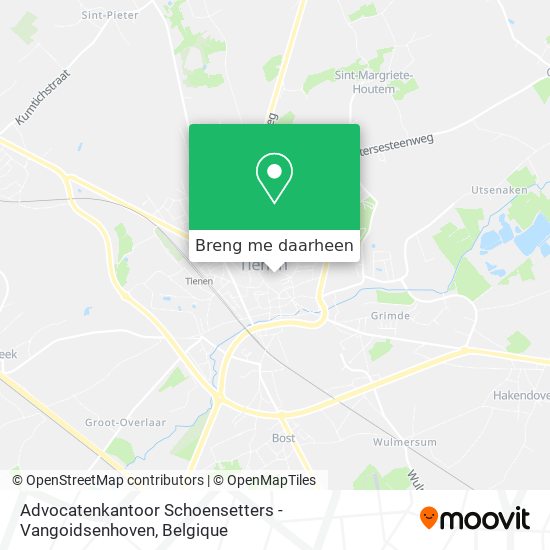 Advocatenkantoor Schoensetters - Vangoidsenhoven kaart