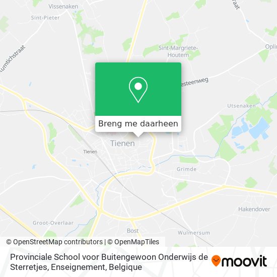 Provinciale School voor Buitengewoon Onderwijs de Sterretjes, Enseignement kaart