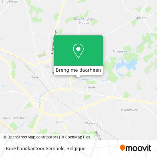 Boekhoudkantoor Sempels kaart