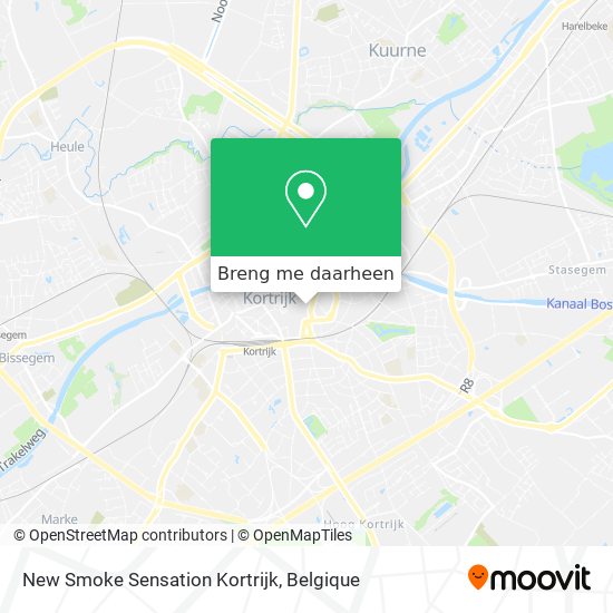 New Smoke Sensation Kortrijk kaart