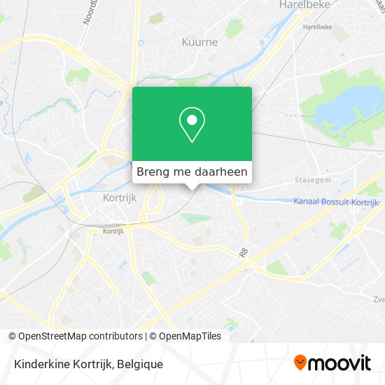 Kinderkine Kortrijk kaart