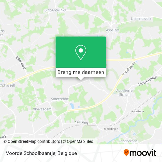 Voorde Schoolbaantje kaart