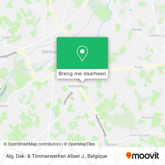 Alg. Dak- & Timmerwerken Allaer J. kaart