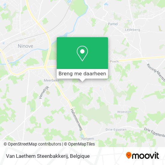 Van Laethem Steenbakkerij kaart