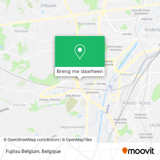 Fujitsu Belgium kaart