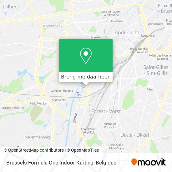 Brussels Formula One Indoor Karting kaart