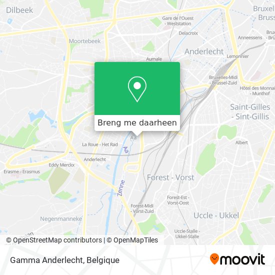 Hoe kom je bij Gamma Anderlecht in Brussel met TRANSIT TYPE