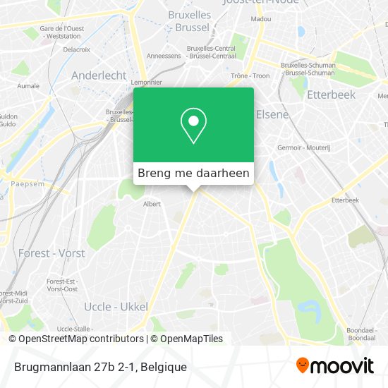 Brugmannlaan 27b 2-1 kaart