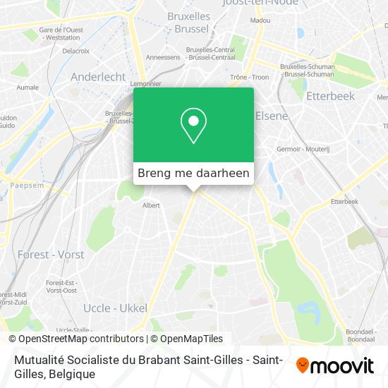 Mutualité Socialiste du Brabant Saint-Gilles - Saint-Gilles kaart