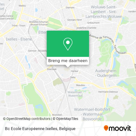Bc Ecole Européenne Ixelles kaart