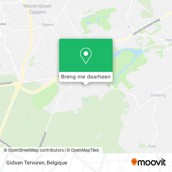 Gidsen Tervuren kaart