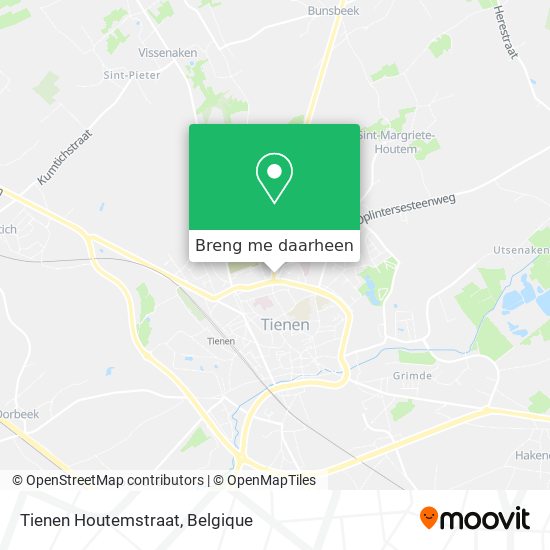 Tienen Houtemstraat kaart