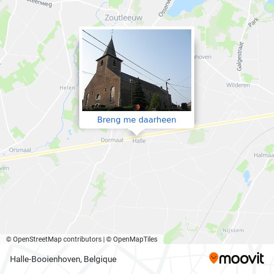Halle-Booienhoven kaart