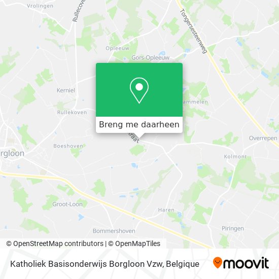 Katholiek Basisonderwijs Borgloon Vzw kaart