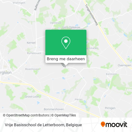 Vrije Basisschool de Letterboom kaart