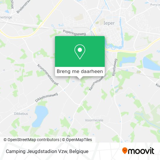 Camping Jeugdstadion Vzw kaart