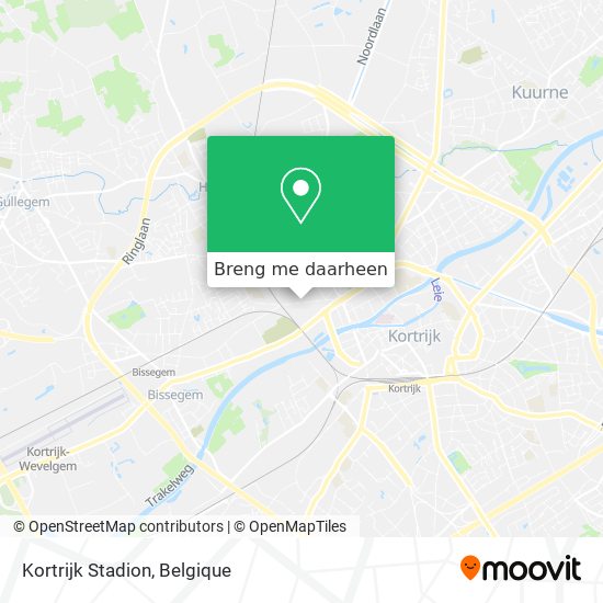 Kortrijk Stadion kaart