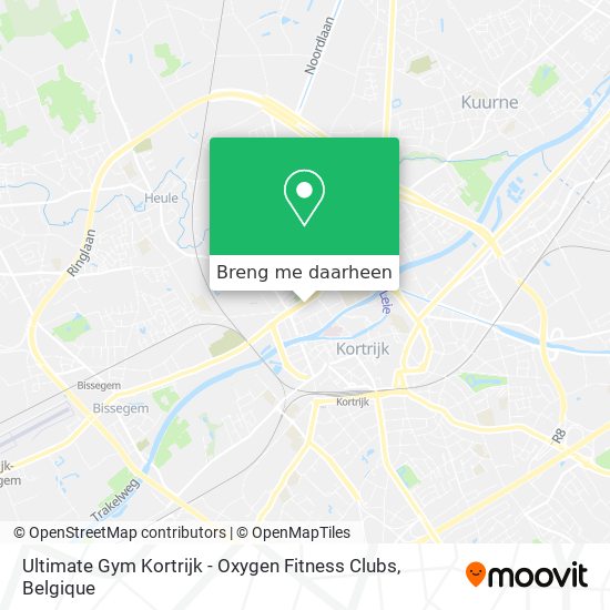 Ultimate Gym Kortrijk - Oxygen Fitness Clubs kaart