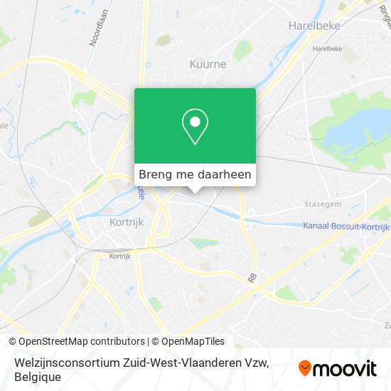 Welzijnsconsortium Zuid-West-Vlaanderen Vzw kaart