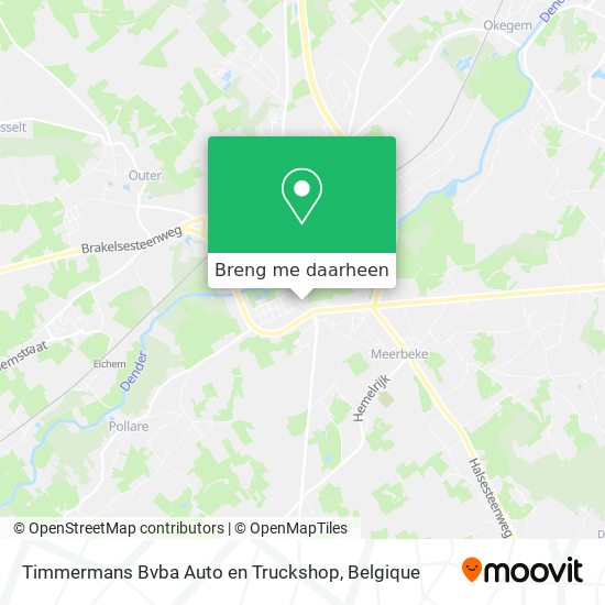 Timmermans Bvba Auto en Truckshop kaart