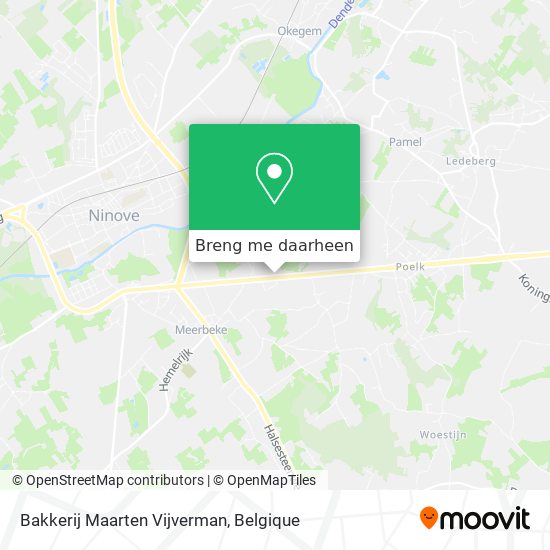 Bakkerij Maarten Vijverman kaart
