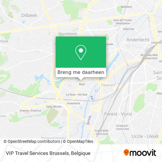 VIP Travel Services Brussels kaart