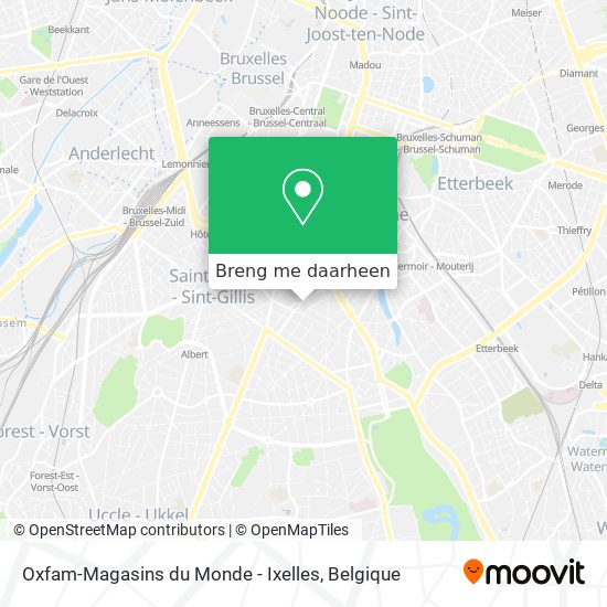 Oxfam-Magasins du Monde - Ixelles kaart