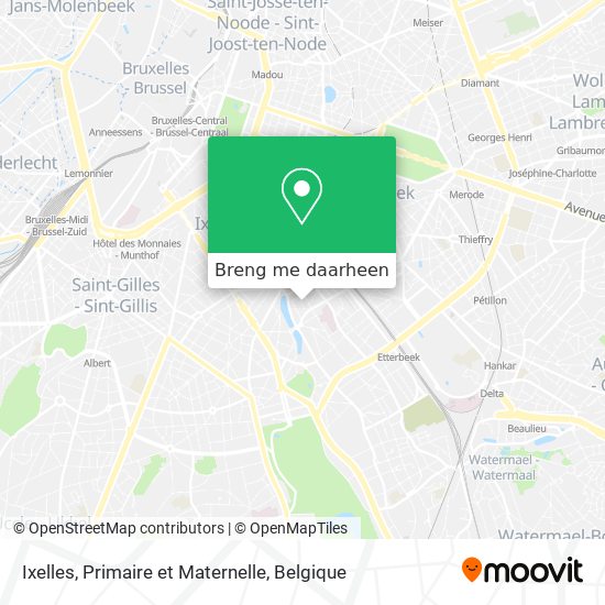 Ixelles, Primaire et Maternelle kaart