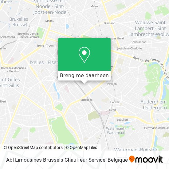Abl Limousines Brussels Chauffeur Service kaart