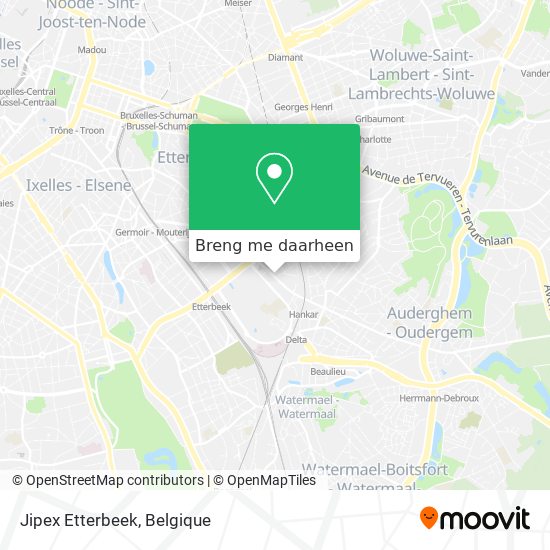 Jipex Etterbeek kaart