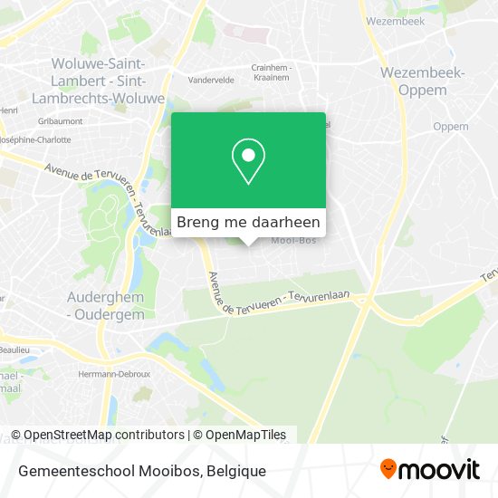 Gemeenteschool Mooibos kaart