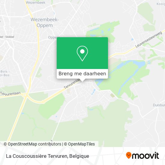 La Couscoussière Tervuren kaart