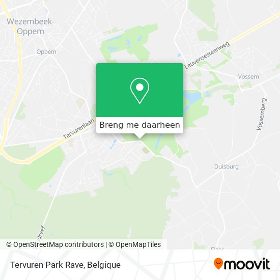 Tervuren Park Rave kaart