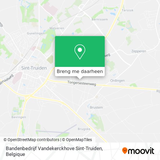 Bandenbedrijf Vandekerckhove Sint-Truiden kaart