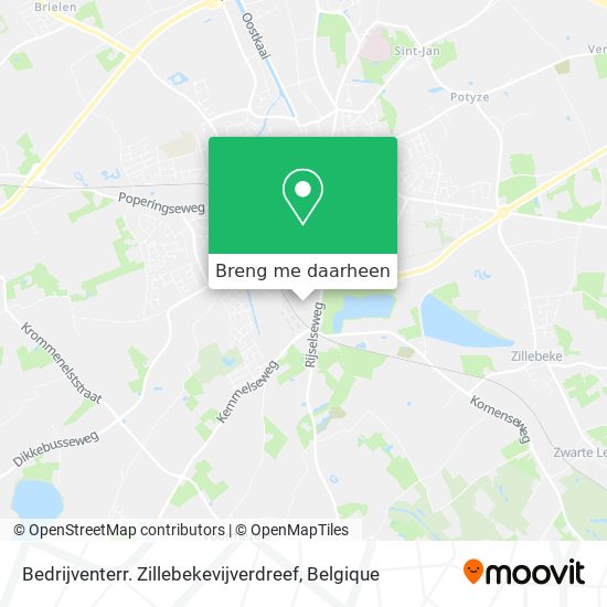 Bedrijventerr. Zillebekevijverdreef kaart