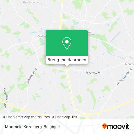 Moorsele Kezelberg kaart