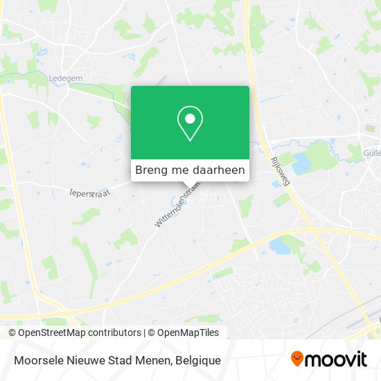 Moorsele Nieuwe Stad Menen kaart