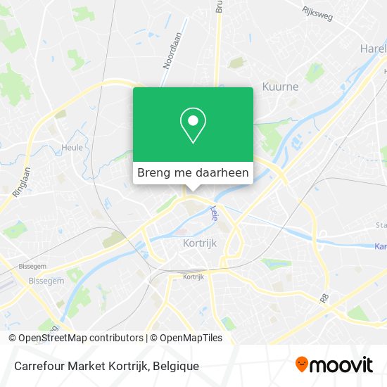Carrefour Market Kortrijk kaart
