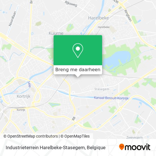 Industrieterrein Harelbeke-Stasegem kaart