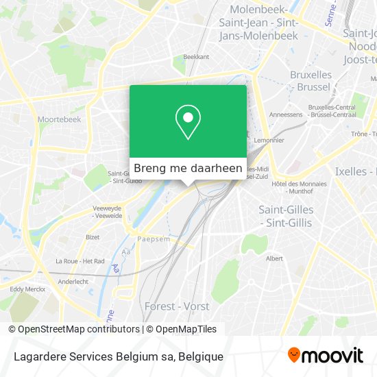 Lagardere Services Belgium sa kaart