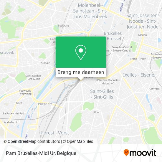 Pam Bruxelles-Midi Ur kaart