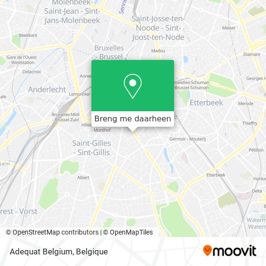 Adequat Belgium kaart