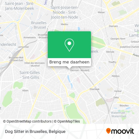 Dog Sitter in Bruxelles kaart