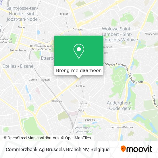 Commerzbank Ag Brussels Branch NV kaart