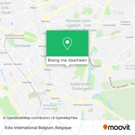 Edw International Belgium kaart