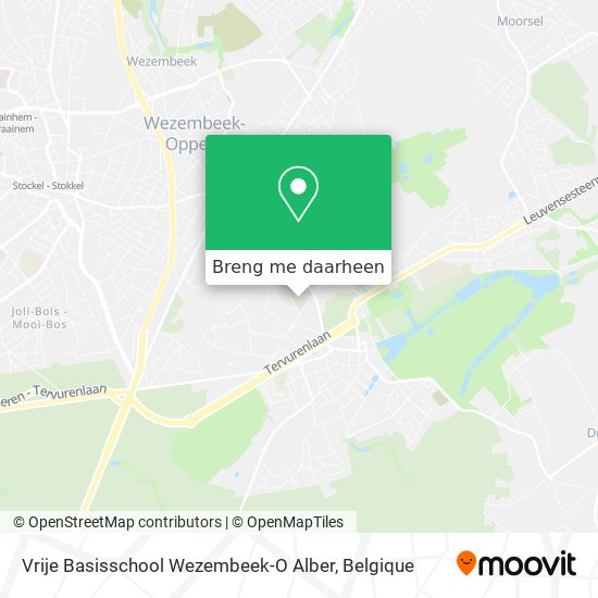 Vrije Basisschool Wezembeek-O Alber kaart