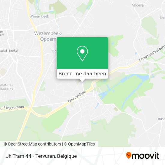 Jh Tram 44 - Tervuren kaart